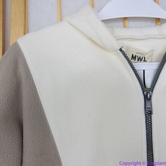 NEW Madewell MWL Betterfleece Colorblock Zip Hoodie Sweatshirt, M - Picture 13 of 16